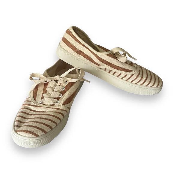 Saludos Marin striped lace up sneaker NEW - Picture 3 of 7